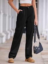 Load image into Gallery viewer, Straight Denim Cargo Pants