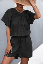 Load image into Gallery viewer, Buttoned Gather Detail Romper