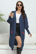 Load image into Gallery viewer, Lantern Sleeve Open Front Pocketed Cardigan