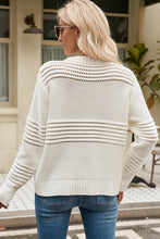 Load image into Gallery viewer, Round Neck Opnework Long Sleeve Pullover Sweater