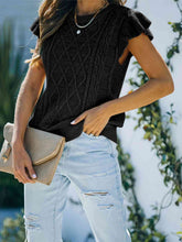 Load image into Gallery viewer, Round Neck Cap Sleeve Sweater