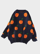 Load image into Gallery viewer, Orange Grove Round Neck Drop Shoulder Sweater