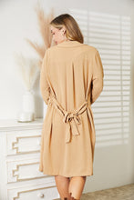 Load image into Gallery viewer, Culture Code Full Size Tied Trench Coat with Pockets