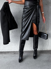 Load image into Gallery viewer, Tied High Waist Skirt