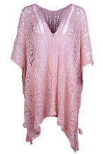 Load image into Gallery viewer, Cutout V-Neck Cover-Up with Tassel