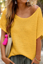 Load image into Gallery viewer, Boat Neck Short Sleeve Sweater