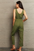 Load image into Gallery viewer, Tied Sleeveless Jumpsuit with Pockets