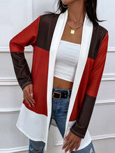 Load image into Gallery viewer, Color Block Open Front Cardigan