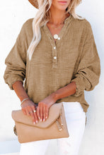 Load image into Gallery viewer, Buttoned Long Sleeve Blouse