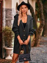 Load image into Gallery viewer, Dropped Shoulder Long Sleeve Cardigan