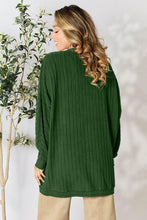 Load image into Gallery viewer, DOORBUSTER DEAL: Basic Bae Full Size Ribbed Cocoon Cardigan