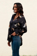 Load image into Gallery viewer, Animal Print Collared Neck Shirt