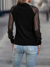 Load image into Gallery viewer, Mock Neck Raglan Sleeve Blouse