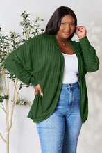 Load image into Gallery viewer, DOORBUSTER DEAL: Basic Bae Full Size Ribbed Cocoon Cardigan