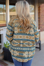 Load image into Gallery viewer, Geometric Button Down Collared Jacket