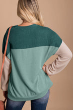 Load image into Gallery viewer, Color Block Dropped Shoulder T-Shirt