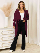 Load image into Gallery viewer, Long Sleeve Open Front Longline Cardigan