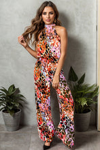 Load image into Gallery viewer, Tied Printed Mock Neck Top and Pants Set