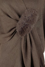 Load image into Gallery viewer, Surplice Neck Pom-Pom Trim Poncho