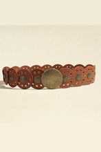Load image into Gallery viewer, Round Shape PU Leather Belt