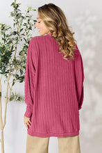 Load image into Gallery viewer, DOORBUSTER DEAL: Basic Bae Full Size Ribbed Cocoon Cardigan