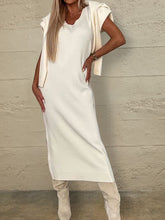 Load image into Gallery viewer, Turtleneck Dropped Shoulder Sweater and Midi Dress Sweater Set