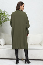 Load image into Gallery viewer, Lantern Sleeve Open Front Pocketed Cardigan