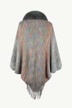 Load image into Gallery viewer, Open Front Fringe Hem Poncho