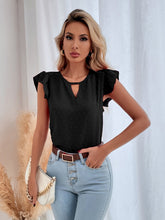 Load image into Gallery viewer, Swiss Dot Cap Sleeve Blouse