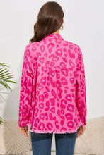 Load image into Gallery viewer, Leopard Raw Hem Jacket