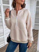 Load image into Gallery viewer, Half Zip Hoodie with Pocket