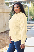 Load image into Gallery viewer, Basic Bae Full Size Ribbed Exposed Seam Mock Neck Knit Top