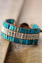 Load image into Gallery viewer, Handmade Triple Layer Natural Stone Bracelet