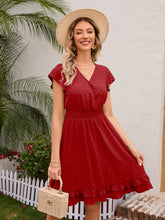 Load image into Gallery viewer, Swiss Dot Cap Sleeve Dress