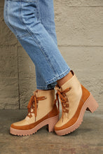 Load image into Gallery viewer, East Lion Corp Lace Up Lug Booties