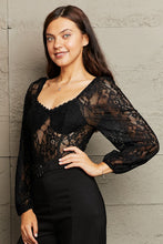 Load image into Gallery viewer, Lace Long Sleeve Bodysuit