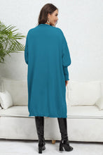 Load image into Gallery viewer, Lantern Sleeve Open Front Pocketed Cardigan