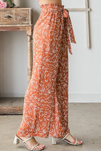 Load image into Gallery viewer, Heimish Full Size Printed Tied Straight Casual Pants