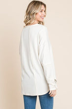 Load image into Gallery viewer, Culture Code Full Size V-Neck Dropped Shoulder Blouse