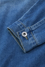 Load image into Gallery viewer, Distressed Hooded Denim Jacket