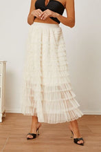Load image into Gallery viewer, Ruched High Waist Tiered Skirt