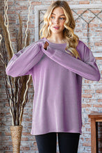 Load image into Gallery viewer, Heimish Full Size Round Neck Dropped Shoulder Blouse