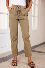 Load image into Gallery viewer, Drawstring Straight Pants with Pockets