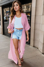 Load image into Gallery viewer, Lace Detail Half Sleeve Open Front Cardigan