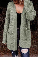 Load image into Gallery viewer, Open Front Dropped Shoulder Cardigan with Pockets