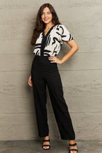 Load image into Gallery viewer, Printed Flutter Sleeve V-Neck Bodysuit