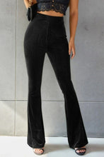 Load image into Gallery viewer, Ribbed High Waist Flare Pants