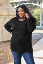Load image into Gallery viewer, DOORBUSTER DEAL: Basic Bae Full Size Ribbed Round Neck Long Sleeve Knit Top