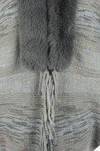 Load image into Gallery viewer, Open Front Fringe Hem Poncho