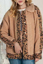 Load image into Gallery viewer, Leopard Snap Down Collared Neck Jacket